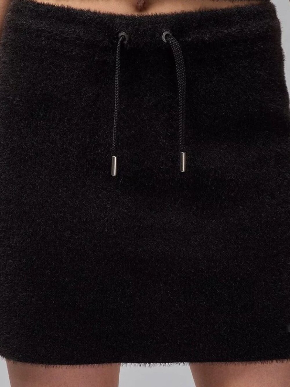 Nike Air Jordan Women's Fuzzy Knit Mini Skirt Black XL NWT MSRP $100